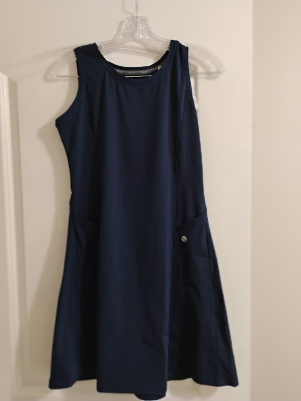 Navy Sleeveless Shift Dress | Minimalist Chic | Pockets NWT (Baleaf)